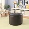 Convenience Concepts Designs4Comfort Round Shoe Ottoman, Espresso